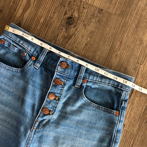 Madewell Slim Wide Leg Crop Jeans With Button Fly - Picture 6 of 8